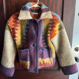 Farewell Frances Camp Blanket Coat Size Small